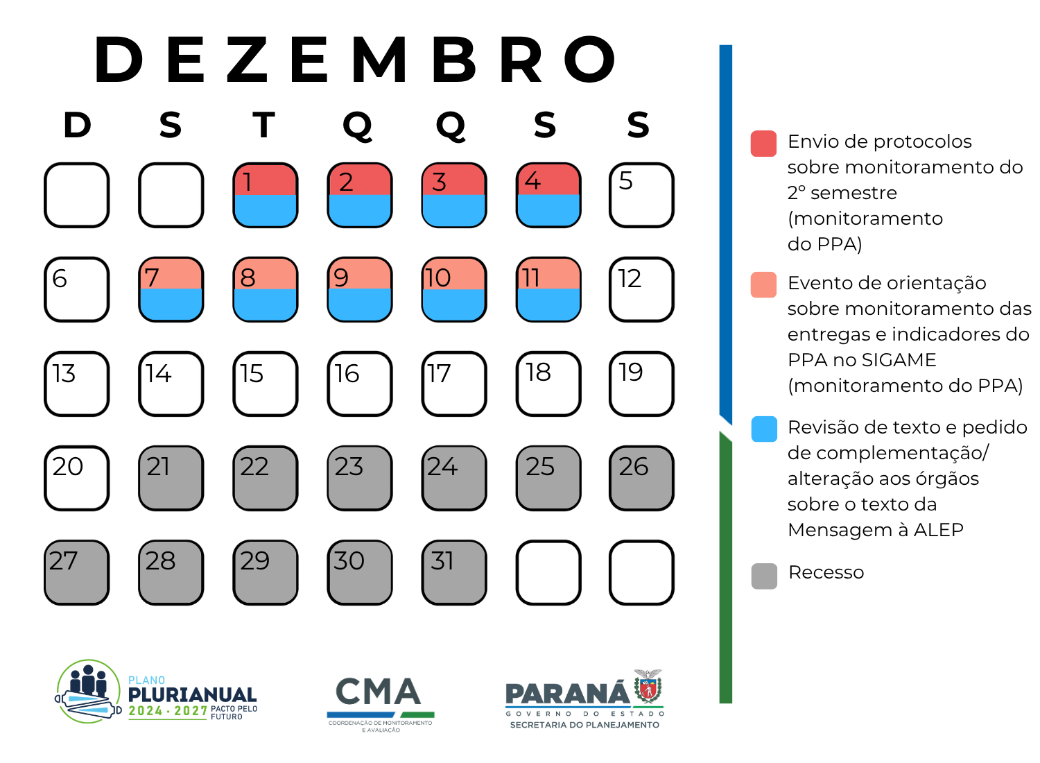 Calendário Dezembro