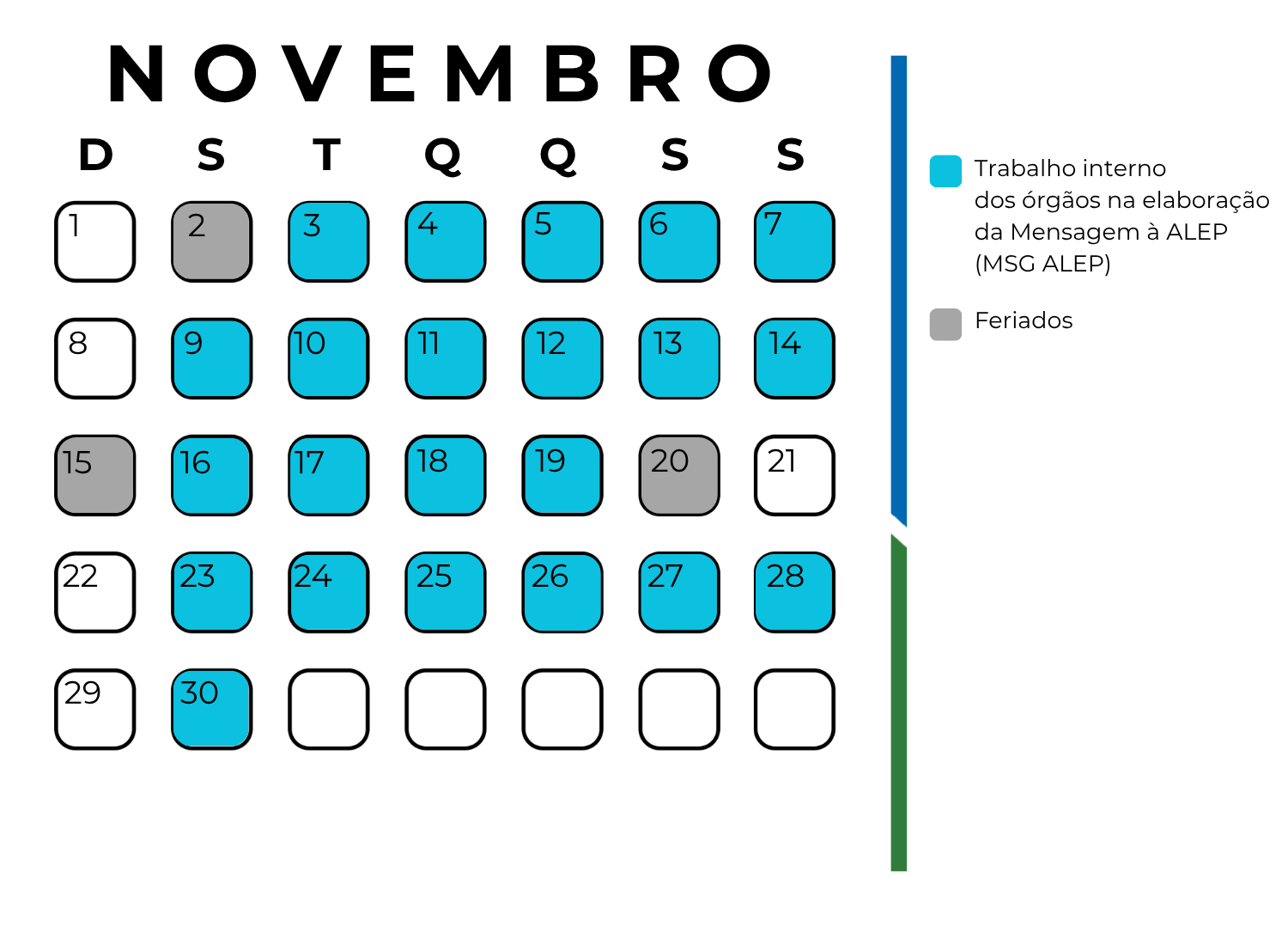 Calendário novembro