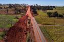 Pavimentação da estrada que liga Marilena ao Porto Maringá avança com terraplanagem