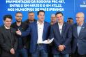 Governador libera investimento do projeto do Asfalto Novo Vida Nova em Irati do Paraná Projetos e Secretaria do Planejamento