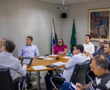 Reunião para melhorar análise de desenvolvimento das cidades. Foto: SEPL.