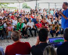 Ratinho Junior libera obras Pontal do Paraná
