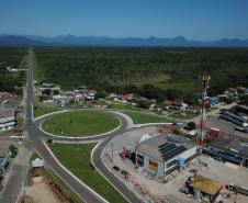 Rodovia entre Garuva e Guaratuba