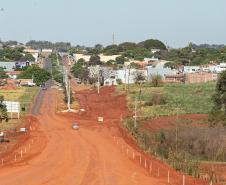 Pavimentação da estrada que liga Marilena ao Porto Maringá avança com terraplanagem