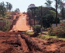 Pavimentação da estrada que liga Marilena ao Porto Maringá avança com terraplanagem