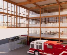 Estado entrega anteprojeto de reforma e ampliação do batalhão dos Bombeiros em Maringá