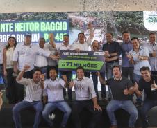 Fim da balsa: Governo do Paraná lança obra da ponte entre Japurá e São Carlos do Ivaí