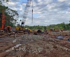 Nova ponte entre São Carlos do Ivaí e Japurá avança com atividades nas duas margens