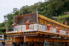 ponte de guaratuba em obras