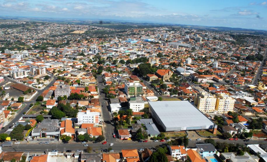Vista aérea de Ponta Grossa. Foto: José Gomercindo/AEN