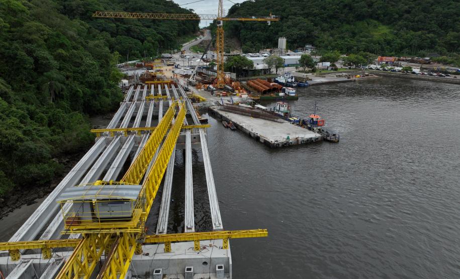 ponte de guaratuba em obras