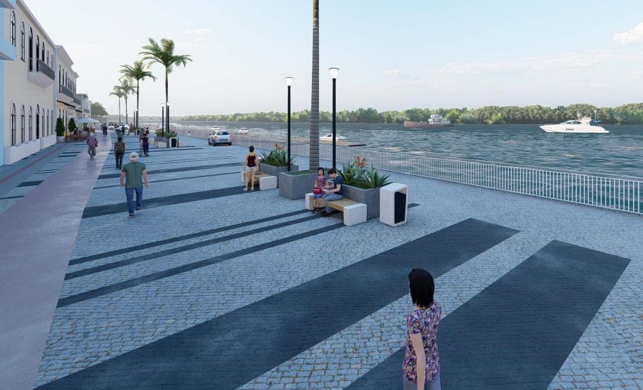 Projeto da orla de Paranaguá