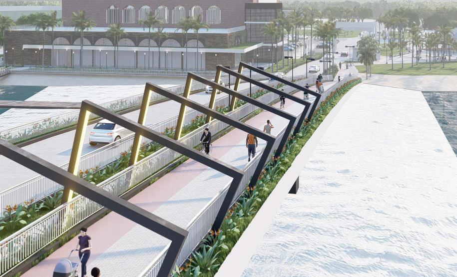 Projeto da orla de Paranaguá