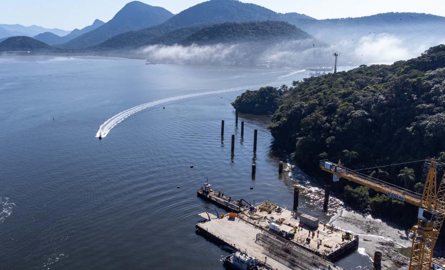 ponte de guaratuba em obras