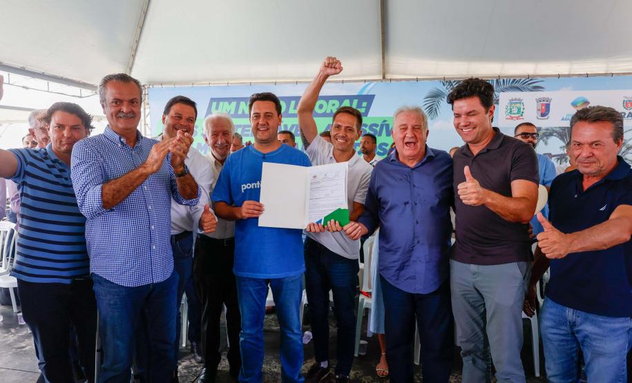 Ratinho Junior libera obras Pontal do Paraná