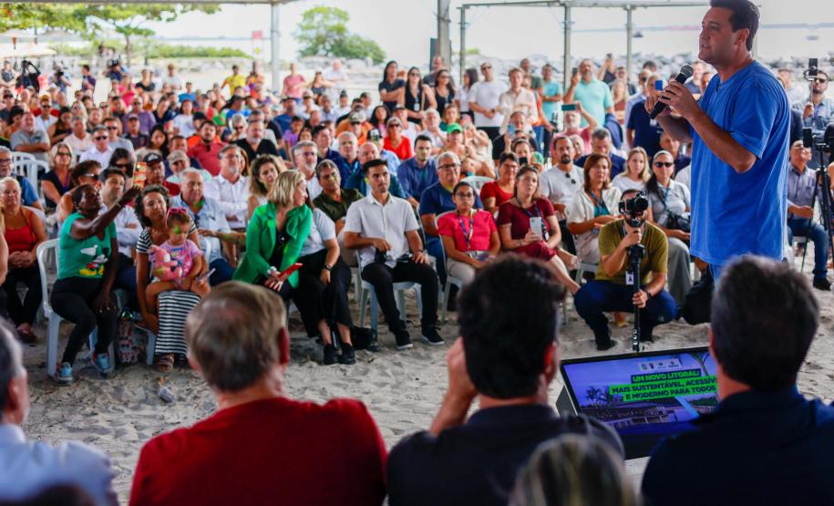 Ratinho Junior libera obras Pontal do Paraná