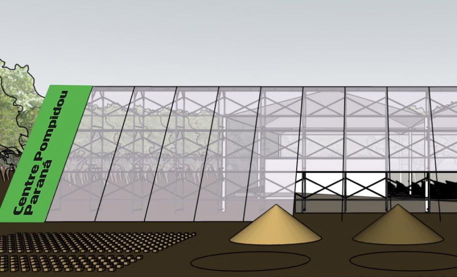 Centre Pompidou Paraná projeto de pavilhão