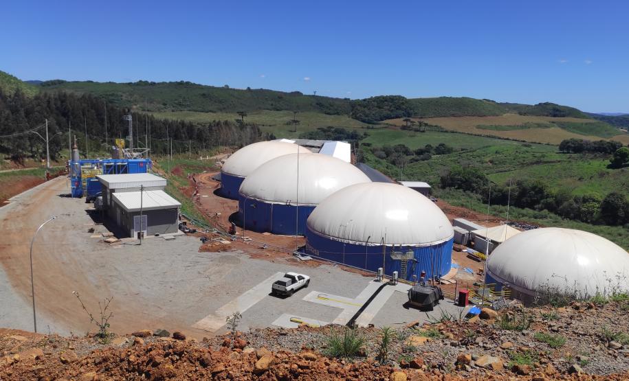 Planejamento do Paraná, por meio da Supen, realiza visita técnica em planta de biometano em Santa Catarina