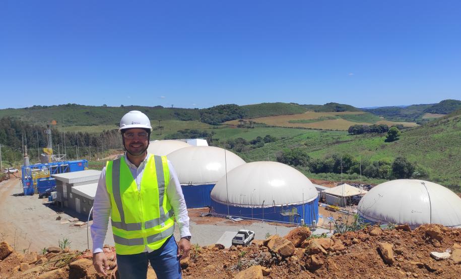 Planejamento do Paraná, por meio da Supen, realiza visita técnica em planta de biometano em Santa Catarina