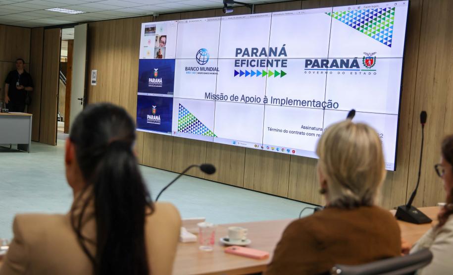 Estado recebe missão do Banco Mundial e apresenta avanços do projeto Paraná Eficiente