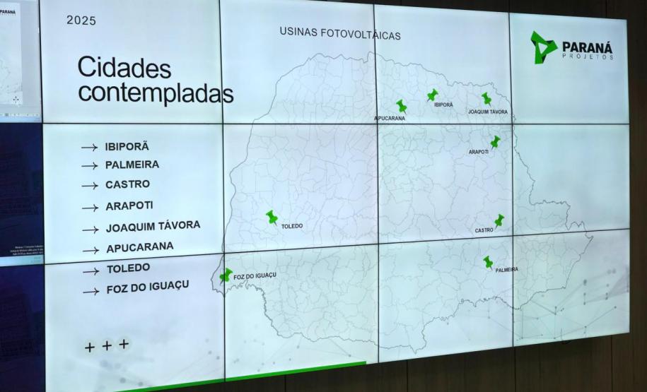 Estado instalará oito usinas de energia solar para compensar consumo de prédios públicos