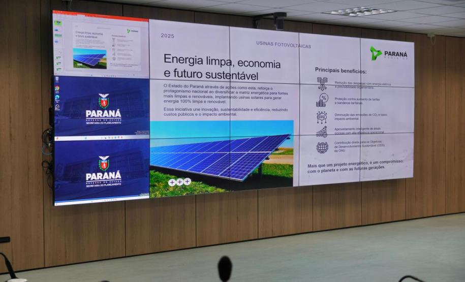 Estado instalará oito usinas de energia solar para compensar consumo de prédios públicos