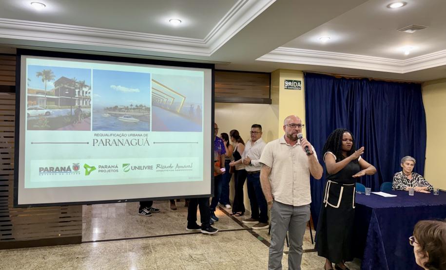 Secretaria do Planejamento e Paraná Projetos fazem reunião técnica para ouvir população sobre a Requalificação Urbana de Paranaguá
