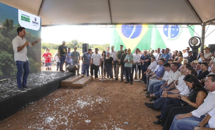 Fim da balsa: Governo do Paraná lança obra da ponte entre Japurá e São Carlos do Ivaí