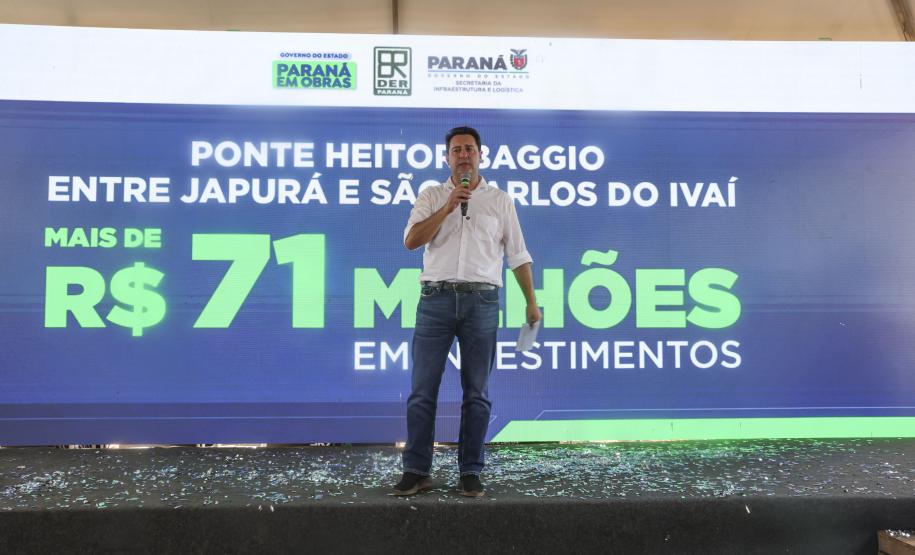 Fim da balsa: Governo do Paraná lança obra da ponte entre Japurá e São Carlos do Ivaí