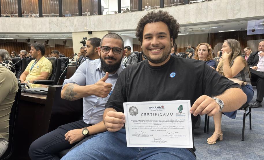 servidor da SEPL Vinicius Henrique Fredrich foi homenageado