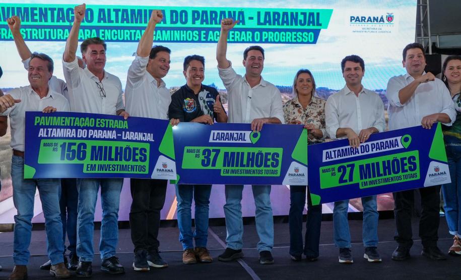 Governador autoriza pavimentação de R$ 156 milhões entre Altamira do Paraná e Laranjal