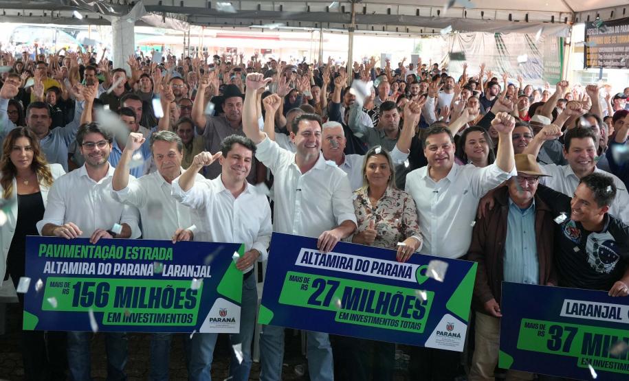 Governador autoriza pavimentação de R$ 156 milhões entre Altamira do Paraná e Laranjal