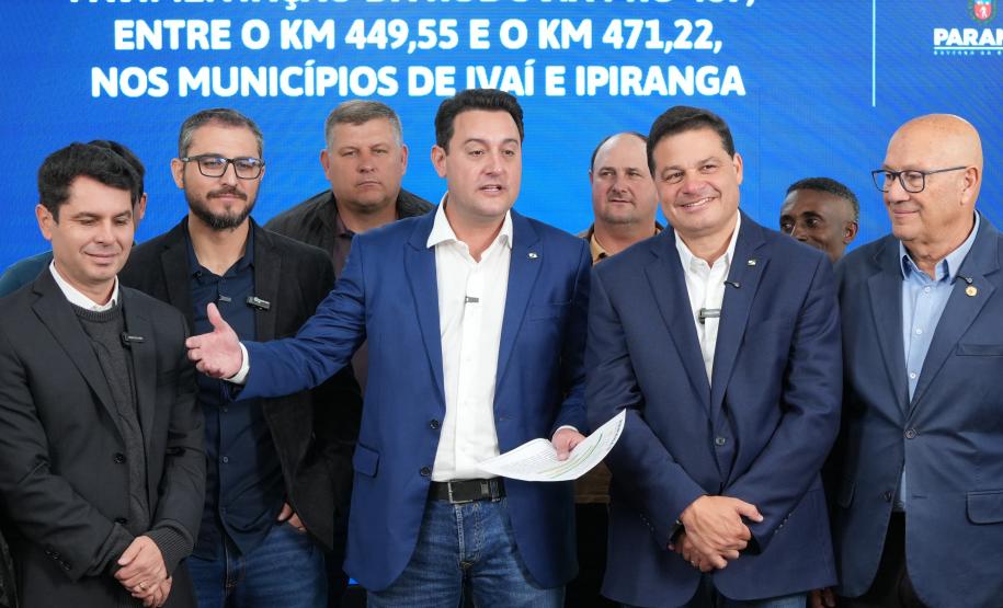 Governador libera investimento do projeto do Asfalto Novo Vida Nova em Irati do Paraná Projetos e Secretaria do Planejamento