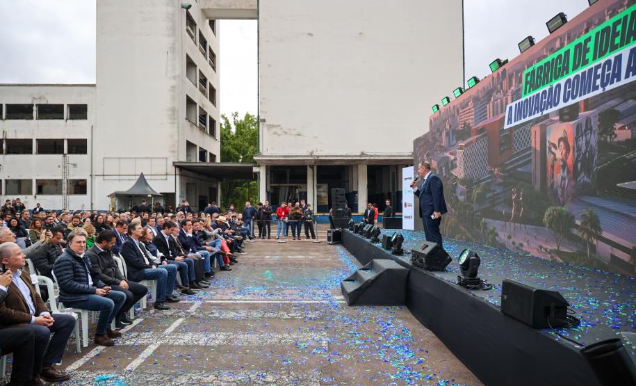 "Fábrica de Ideias vai levar o Paraná para vanguarda da tecnologia", afirma Ratinho Junior